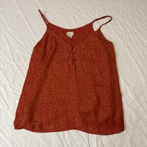 A New Day Cami SZ: S Animal Print Rust Red Neutral Cute